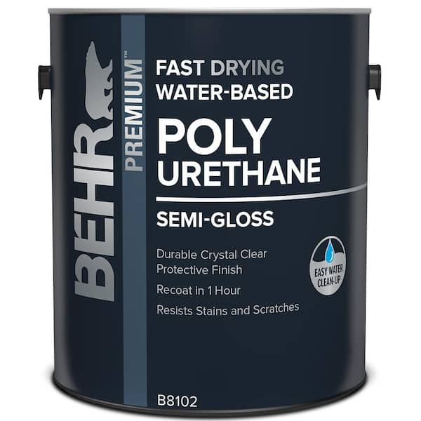 1 gal. Semi-Gloss Clear Fast Drying Water-Based Interior Polyurethane