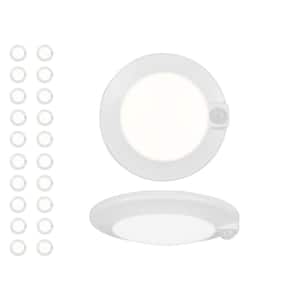 RSDS-M 4 in. White Selectable LED Flush Mount Downlight with Integrated PIR Motion Sensor, 20-Pack