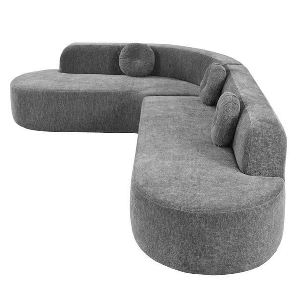 Harper & Bright Designs 122 in. Extra Large Round Arm