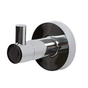 Single Heavy-Duty Robe Hook with Exposed Mounting in Satin Nickel