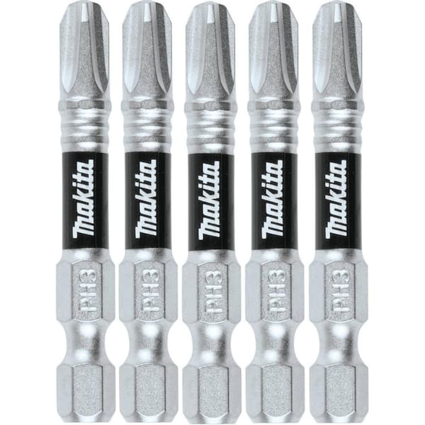 Makita Impact XPS #3 Phillips 2 in. Power Bit (5-Pack)