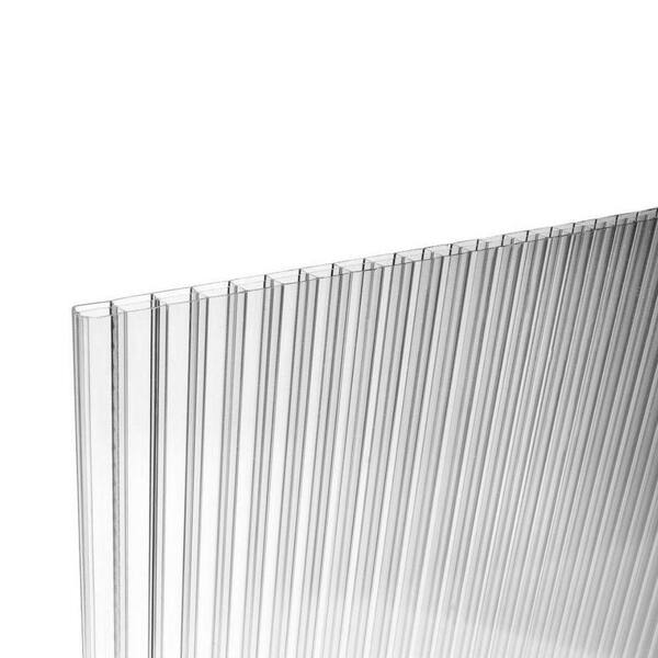 POLYMERSHAPES 48 in. x 96 in. x 0.625 in. Clear Polycarbonate Hurricane