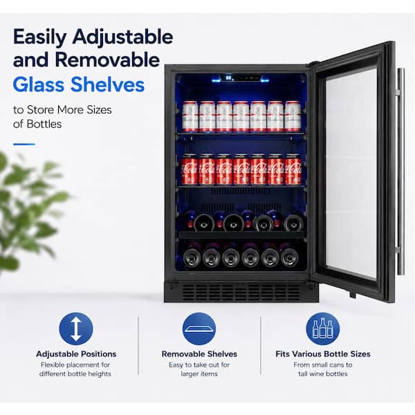 TITAN Signature 24 in. 84-Cans, 13-Bottles Single Zone