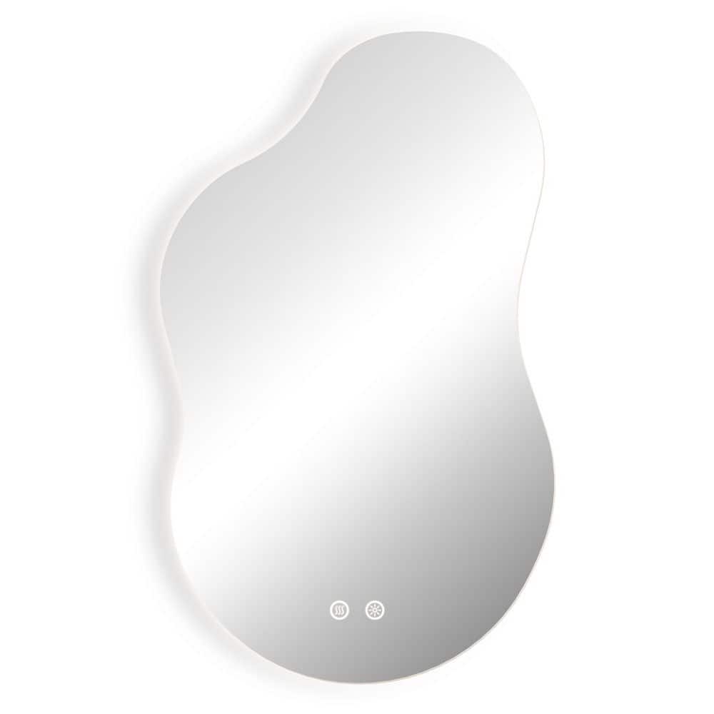 24.1 in. W x 40 in. H Irregular Cloud LED Mirror, Anti-Fog, Dimmable, Asymmetrical Backlit Bathroom Vanity Mirror price history on PriceWatchPro