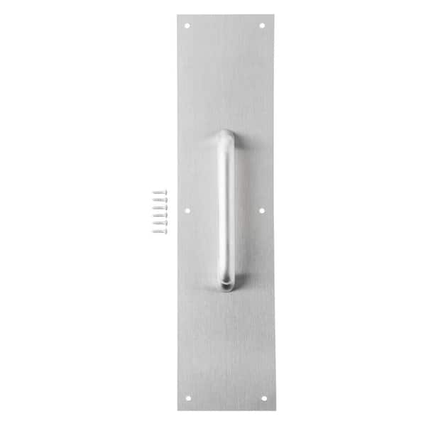 Universal Hardware 4 in. x 16 in.  Stainless Steel Pull Plate