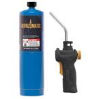 Trigger Ignition Start Torch Kit with 14.1 oz. Handheld Propane Gas Cylinder and Adjustable Flame