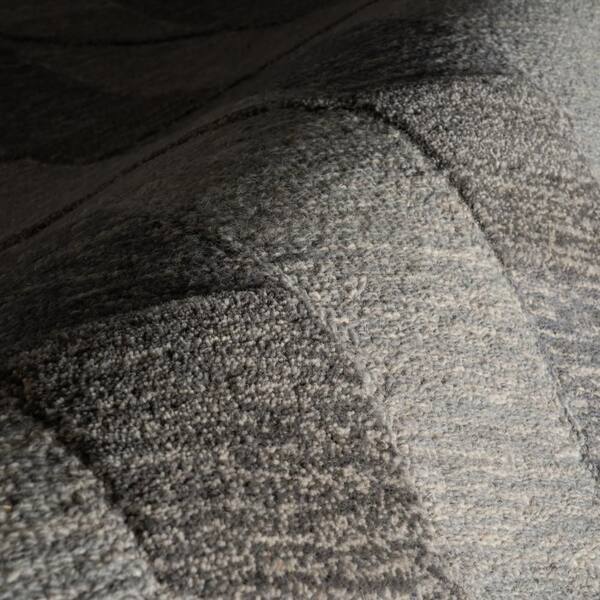 nuLOOM 5 ft. x 8 ft. Blue Inette Modern Geometric Wool Indoor Area
