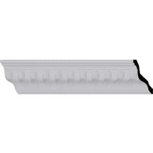 3-3/8 in. x 3-3/8 in. x 94-1/2 in. Polyurethane Linus Crown Moulding