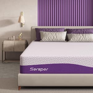 Serleep Full Medium Firm Memory Foam 08 in. Bed-in-a-Box Mattress