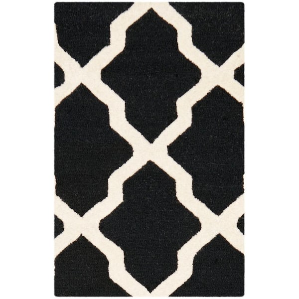 SAFAVIEH Cambridge Black/Ivory 2 ft. x 3 ft. Area Rug