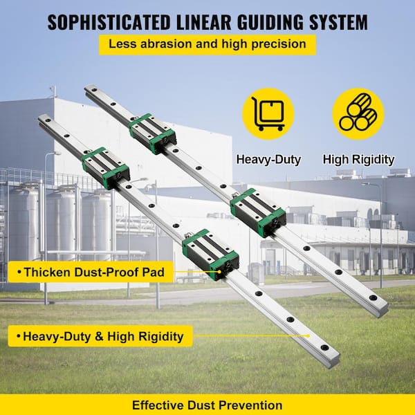 SKYSHALO Linear Guide Rail (2-Piece) HGR20-700mm Linear Slide Rail