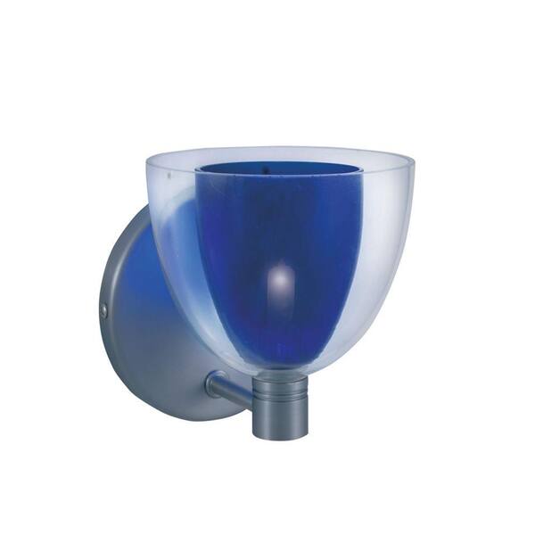 JESCO Lighting 1-Light Low-Voltage Blue Companion Wall Sconce