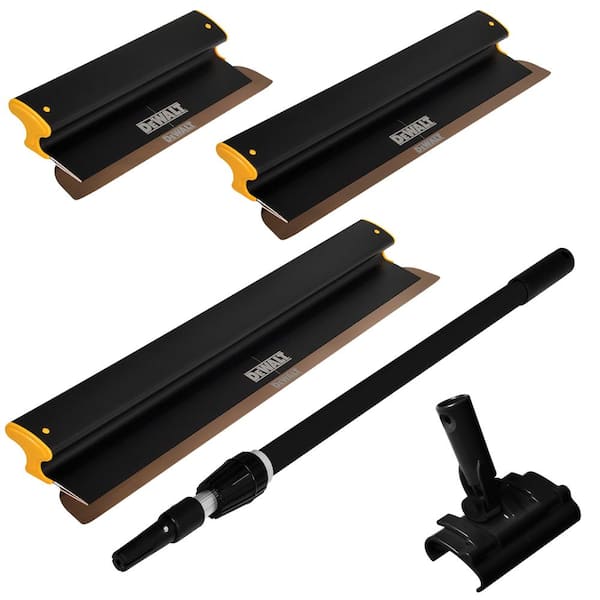 16/24/32 in. Aluminum-Body Skimming Blades, 37-63 in. Handle and Adapter