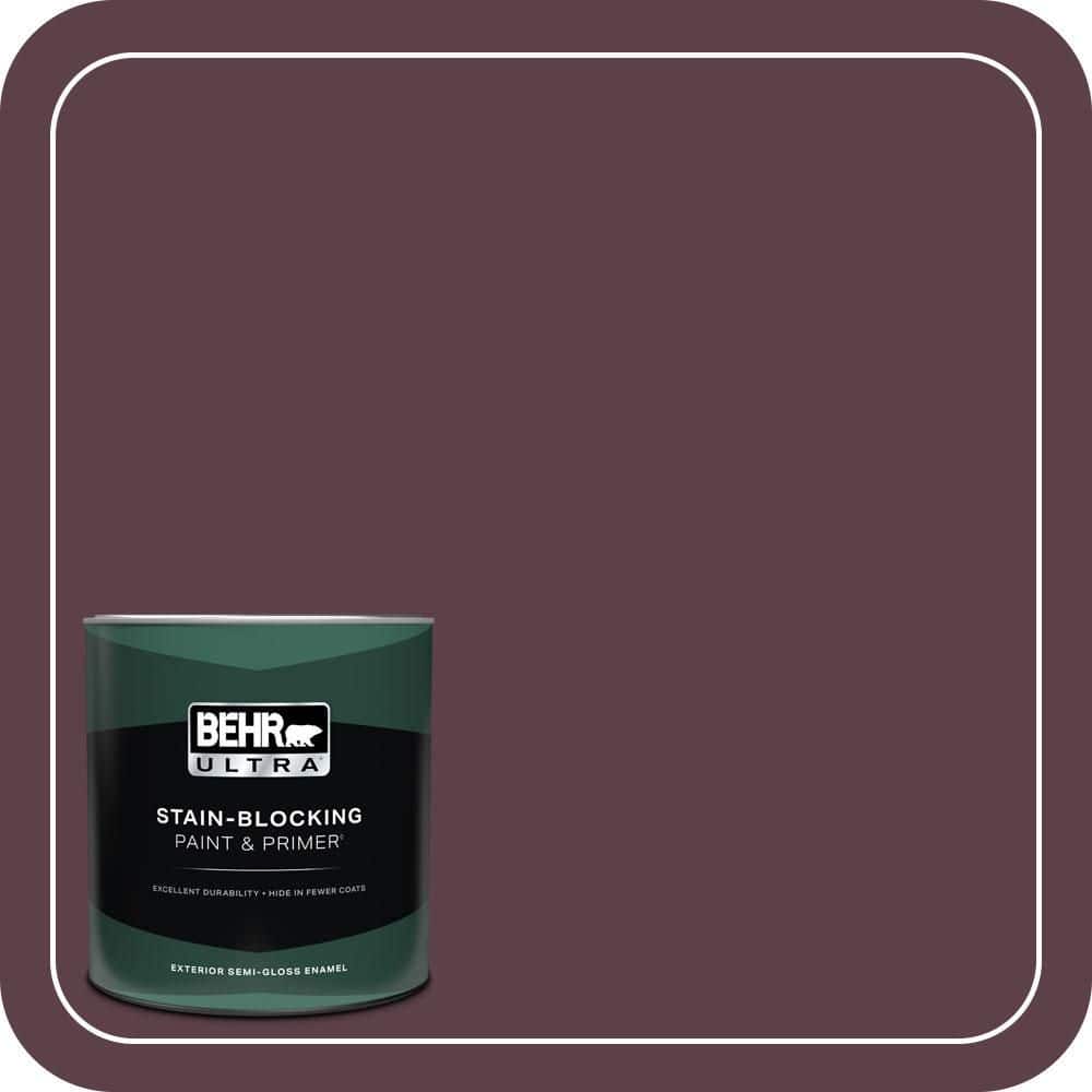 1 qt. #QE-63 Napa Wine Semi-Gloss Enamel Exterior Paint & Primer price history on PriceWatchPro