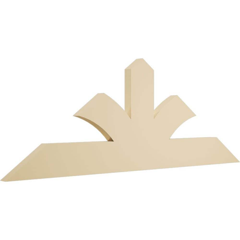 Ekena Millwork 60 in. W x 22 1/2 in. H x 2 in. D x 6 in. F, 9/12 Pitch ...
