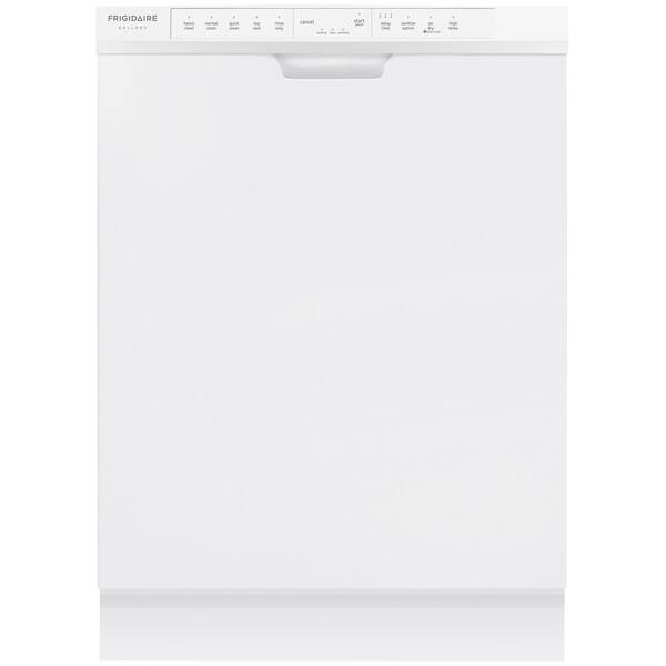 Frigidaire Front Control Dishwasher in White with OrbitClean Spray Arm, ENERGY STAR