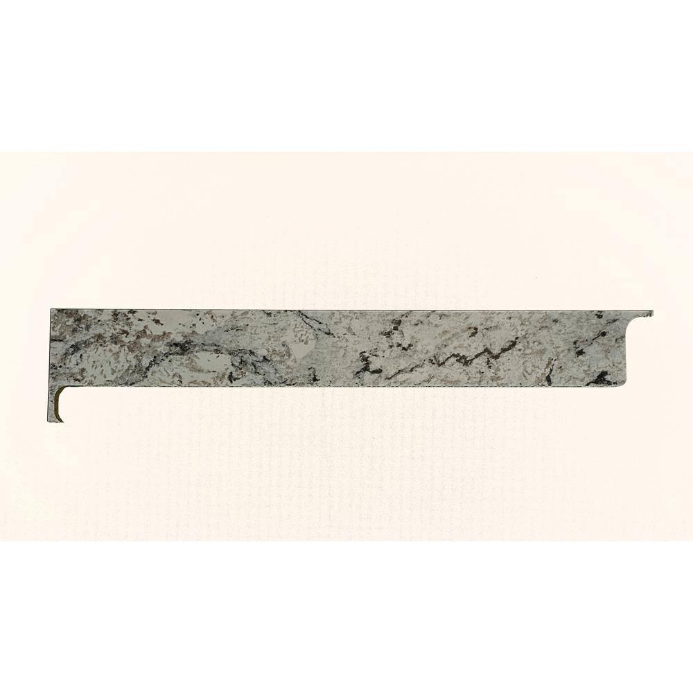 Hampton Bay 41/2 in. x 251/4 in. Laminate Endsplash Kit in White Ice