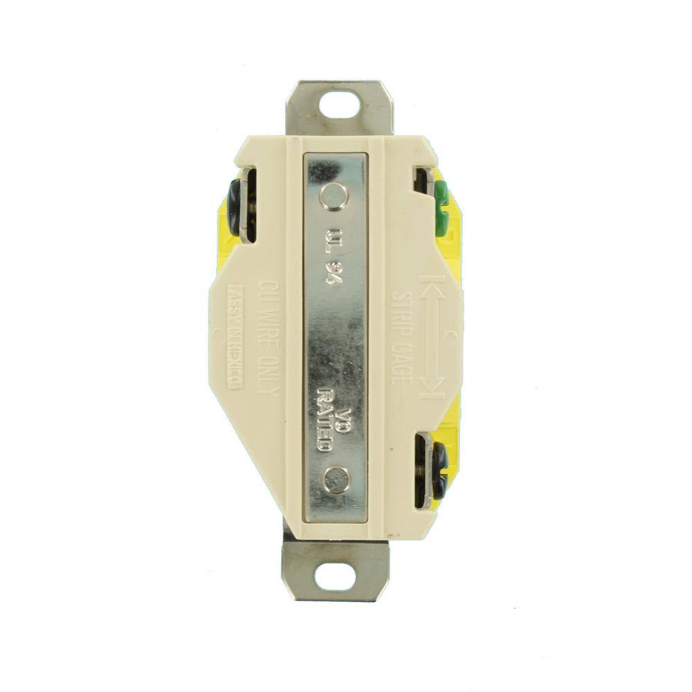 Yellow Industrial Grade Corrosion Resistant Locking Receptacle