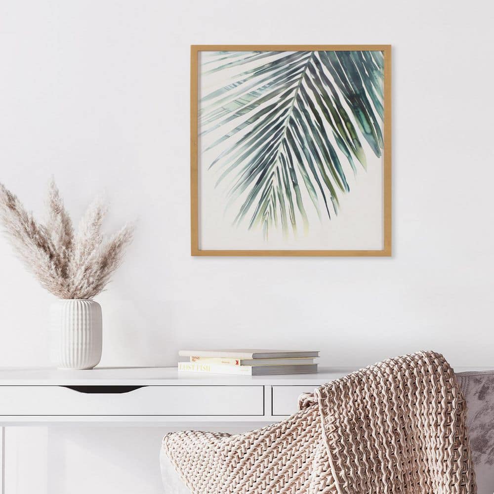 Gold Framed Tropical Palm Botanical Print, 12x16