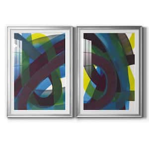 Cool Network I by Wexford Homes 2 Pieces Framed Abstract Paper Art Print 30.5 in. x 42.5 in.