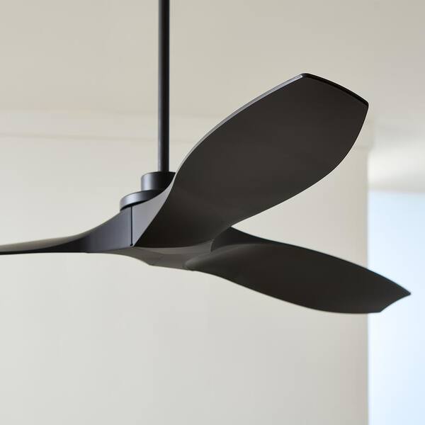 Generation Lighting - Collins Coastal 60 in. Smart Home Matte Black Wet Rated Ceiling Fan with White Black, DC Motor and Remote