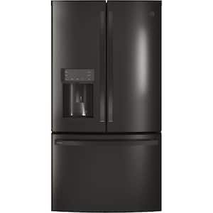 Profile 27.8 cu. ft. French Door Refrigerator with Hands-Free Autofill in Fingerprint Resistant Black Stainless Steel