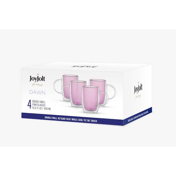 Aroma Glass Coffee Mug, Set of 4 (Pink), 13.5 oz - Harris Teeter