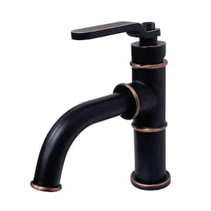 Whitaker Single-Handle Single Hole Bathroom Faucet with Push Pop-Up in Naples Bronze
