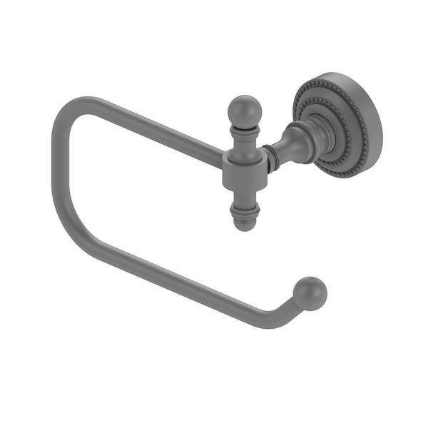 Allied Brass WP-24U-GYM Waverly Place Collection Upright Toilet Tissue Holder Matte Gray