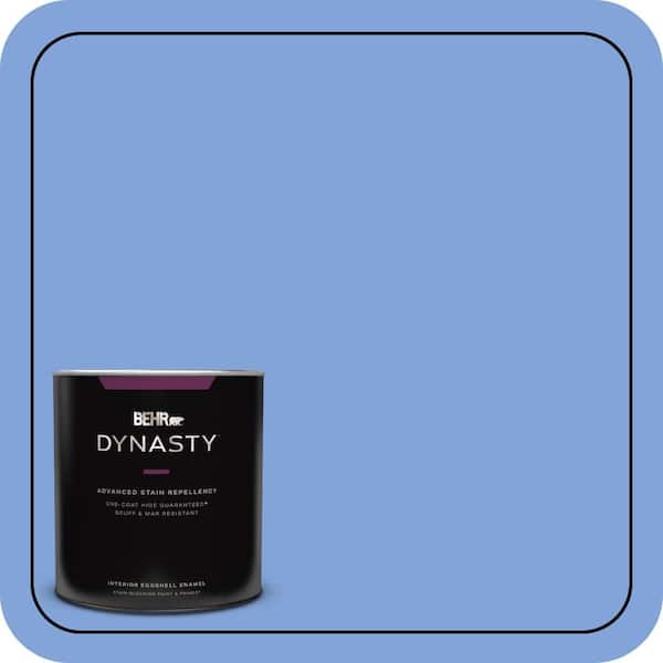 BEHR DYNASTY 1 qt. #P530-4 Periwinkle Eggshell Enamel Interior Stain-Blocking Paint and Primer