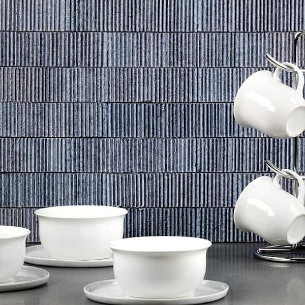 Weston Summit Light Denim 2 in. x 9 in. Glazed Clay Subway Wall Tile (30-Piece 4.30 sq. ft./Case)