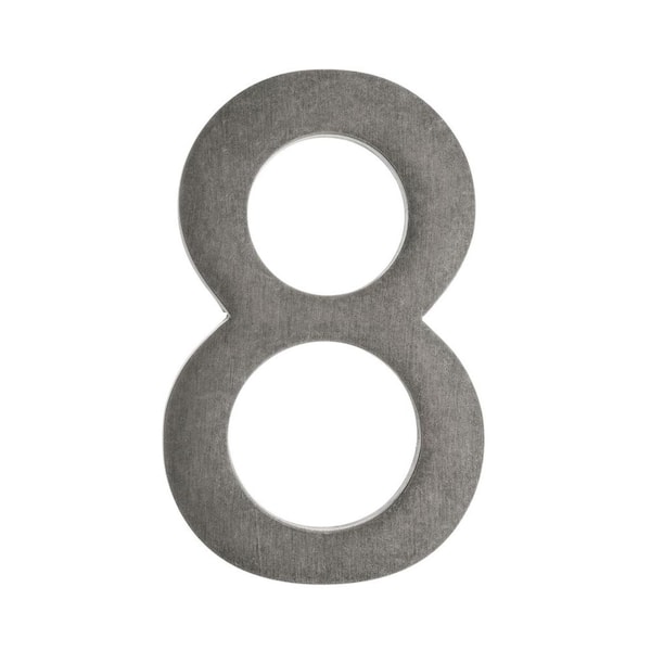 Architectural Mailboxes 5 in. Antique Pewter Floating House Number 8