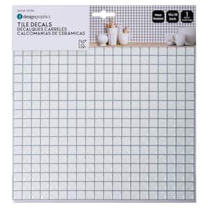 Self-Adhesive 6-Count Mini Square Subway White 10 in. x 10 in. Peel and Stick Wall Tiles 10 in. x 10 in.