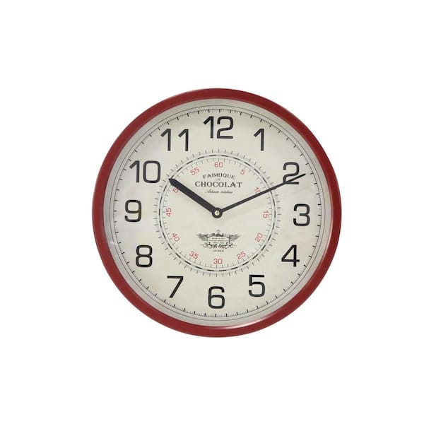 Litton Lane Multi-Colored Modern Wall Clock
