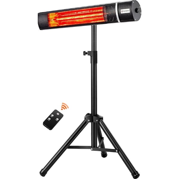 Cesicia Portable Infrared 1,500-Watt Outdoor/Indoor Electric Patio Heater with Adjustable Tripod