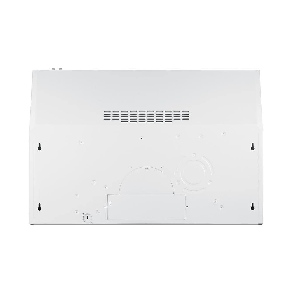 White Stainless Steel Convertible Under Cabinet Range Hood