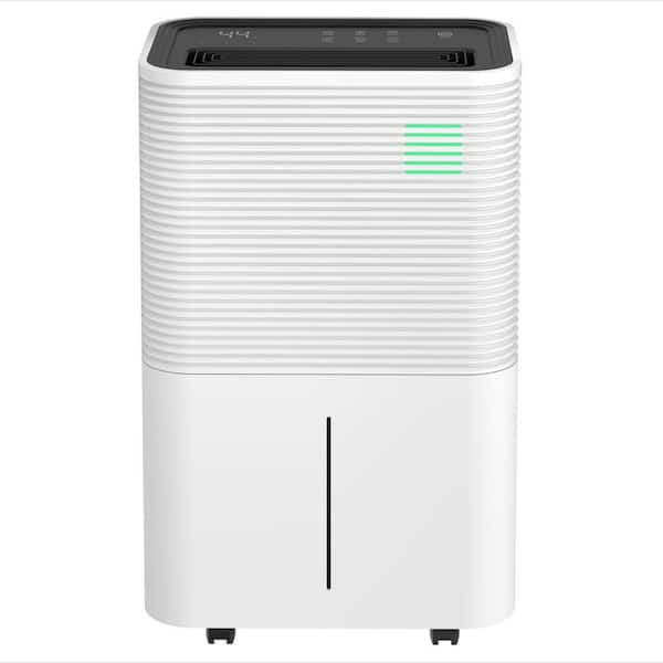 45 pt. 2,000 sq. ft. with Bucket Dehumidifier in. White with 2 Speed