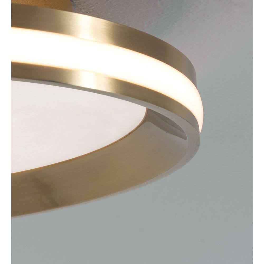 Sona 16'' Satin Brass LED Flush Mount Light