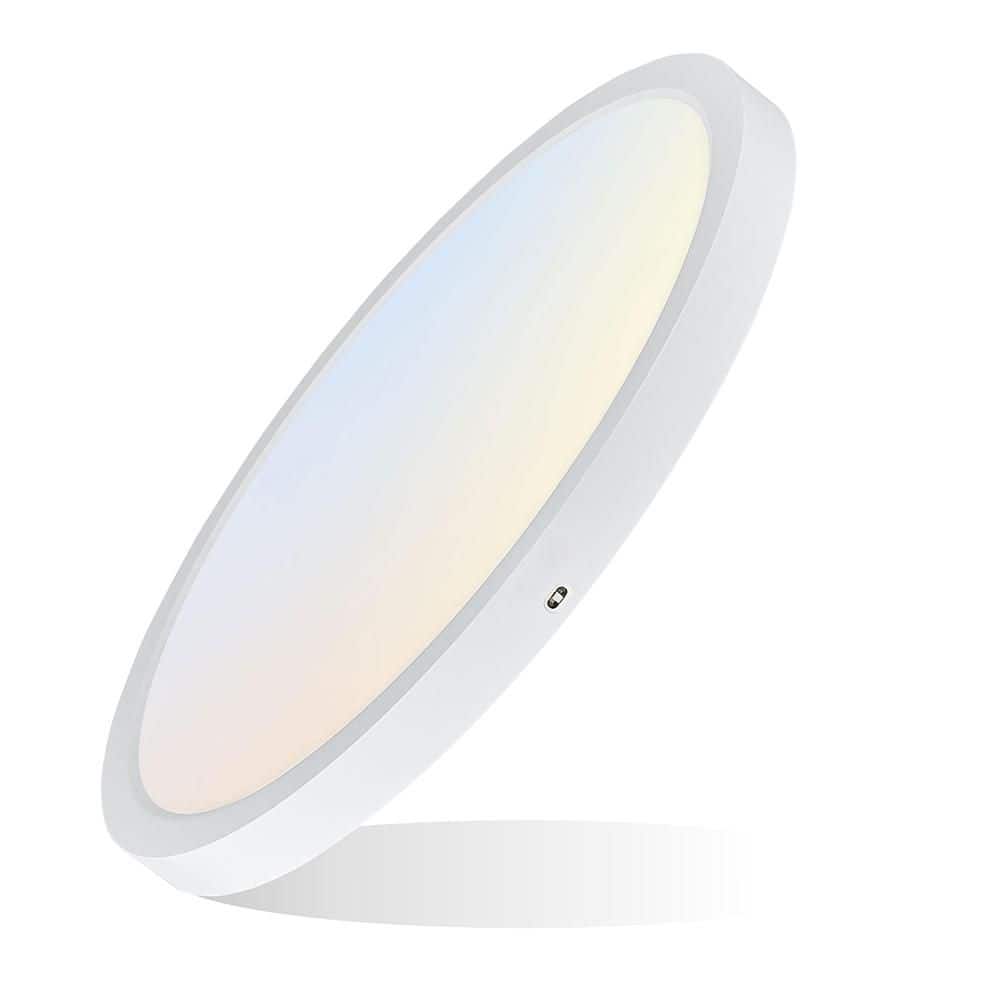 18 in. 1-LED Flush Mount Flat Light, Simple Style, Flicker-free, Suitable f