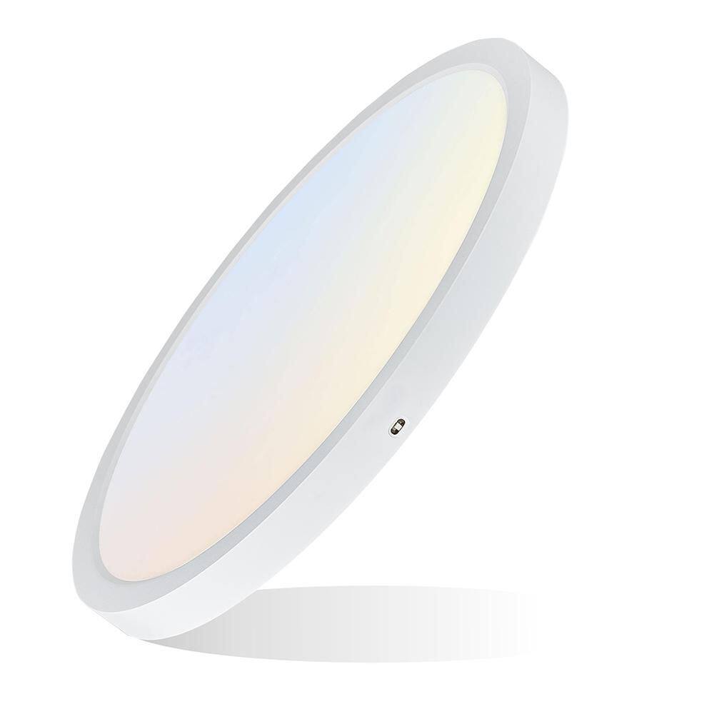 18 in. 1-LED Flush Mount Flat Light, Simple Style, Flicker-free, Suitable for Small Rooms and Apartment price history on PriceWatchPro