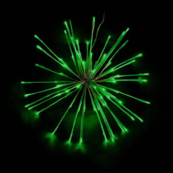 HOLIDYNAMICS HOLIDAY LIGHTING SOLUTIONS 16 in. Green LED Christmas Spritzer