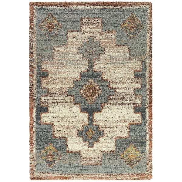 Corrado Grey 7 ft. 10 in. x 10 ft. Medallion Area Rug