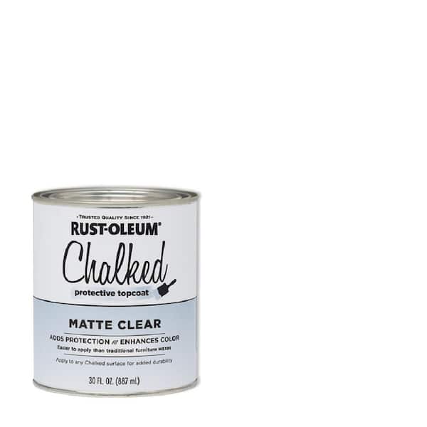 Rust-Oleum 30 oz. Chalked Clear Matte Interior Protective Topcoat (2-Pack)
