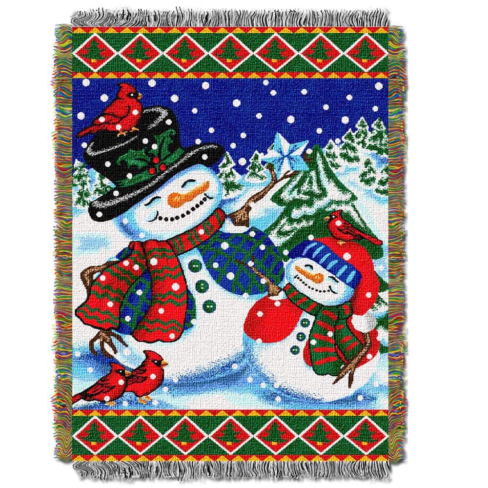 THE NORTHWEST GROUP Winter Pals Lic Holiday Tapestry Throw 1GEN051000005RET The Home Depot