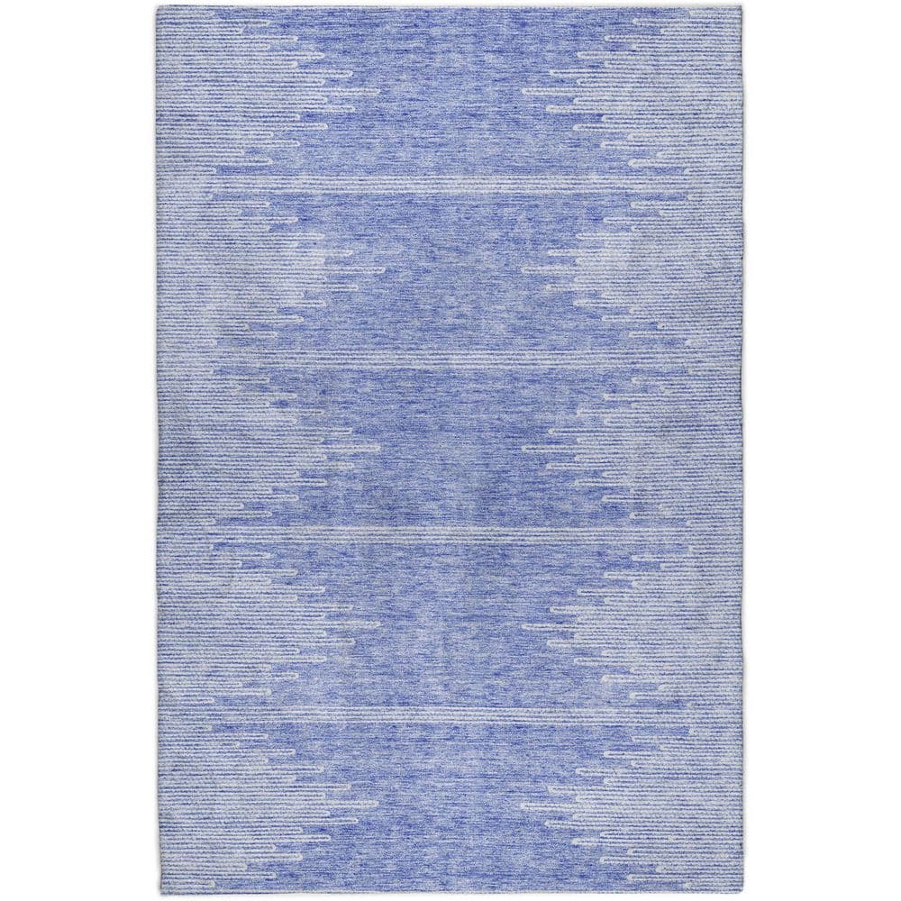 Dream Shag Premium Machine Washable Abstract ADS647 Denim 5 ft. x 7 ft. 6 in. Area Rug price history on PriceWatchPro