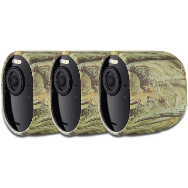 Wasserstein Arlo Ultra/Ultra 2 and Pro 3/Pro 4 Protective Silicone Skins - Accessorize Protect Your Arlo Camera (3-Pack, Camouflage)
