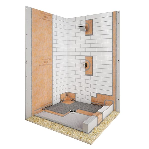 Schluter Kerdi 60-Inch x 60-Inch Center Drain Shower Tray