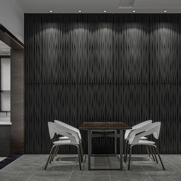 Black - PVC - Wall Paneling - The Home Depot