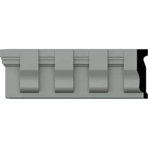 SAMPLE - 1-1/4 in. x 12 in. x 5-5/8 in. Polyurethane Chesterfield Dentil Block Chair Rail Moulding