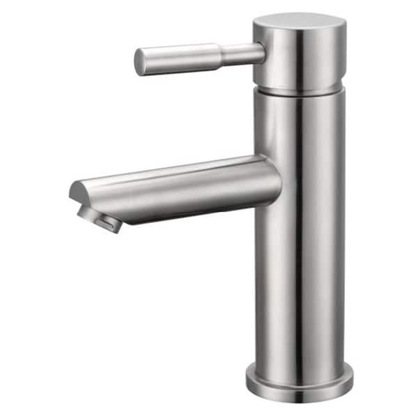 Unbranded Luxurious Single Hole Single-Handle Bathroom Faucet in Brushed Nickel Finish